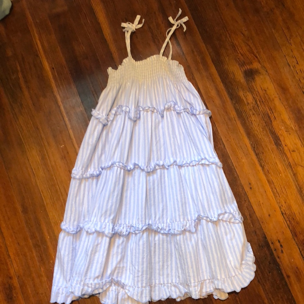 Seed Heritage silver thread multi tier dress